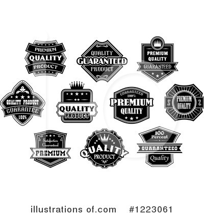 Royalty-Free (RF) Labels Clipart Illustration by Vector Tradition SM - Stock Sample #1223061
