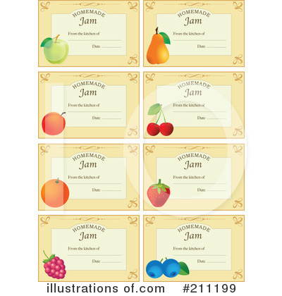 Royalty-Free (RF) Labels Clipart Illustration by Eugene - Stock Sample #211199