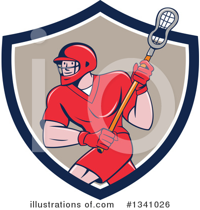 Royalty-Free (RF) Lacrosse Clipart Illustration by patrimonio - Stock Sample #1341026