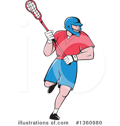 Royalty-Free (RF) Lacrosse Clipart Illustration by patrimonio - Stock Sample #1360980