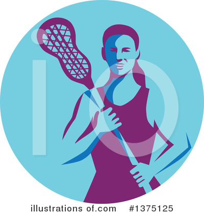 Royalty-Free (RF) Lacrosse Clipart Illustration by patrimonio - Stock Sample #1375125