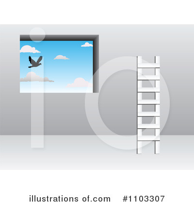 Royalty-Free (RF) Ladder Clipart Illustration by Andrei Marincas - Stock Sample #1103307