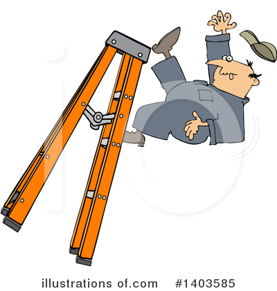 Royalty-Free (RF) Ladder Clipart Illustration by djart - Stock Sample #1403585
