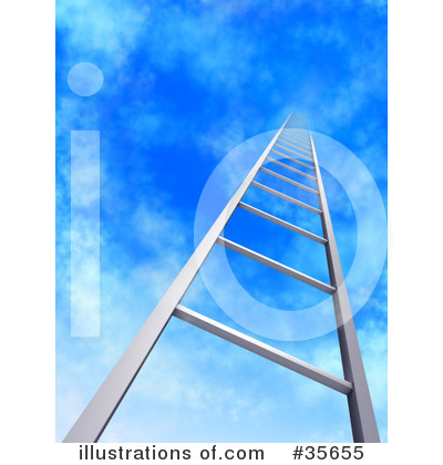 Royalty-Free (RF) Ladder Clipart Illustration by Tonis Pan - Stock Sample #35655