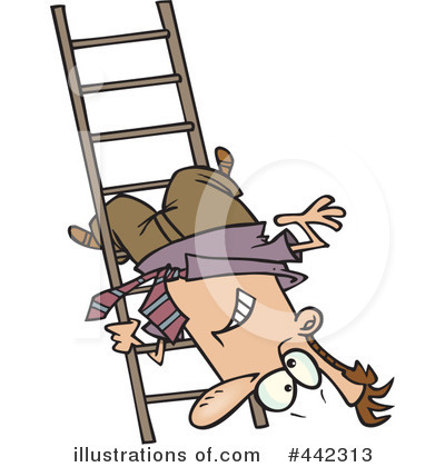 Royalty-Free (RF) Ladder Clipart Illustration by toonaday - Stock Sample #442313
