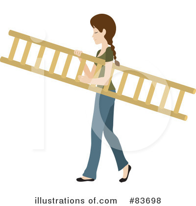 Royalty-Free (RF) Ladder Clipart Illustration by Rosie Piter - Stock Sample #83698