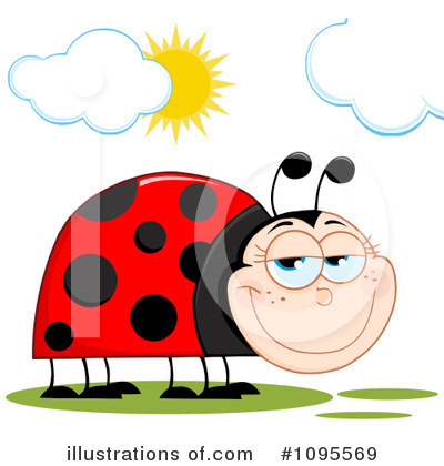 Royalty-Free (RF) Ladybug Clipart Illustration by Hit Toon - Stock Sample #1095569