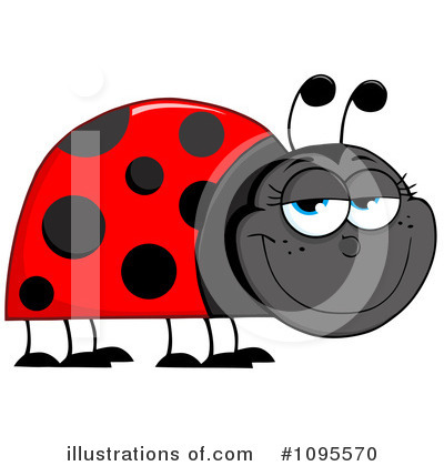 Royalty-Free (RF) Ladybug Clipart Illustration by Hit Toon - Stock Sample #1095570