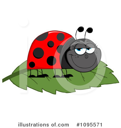 Royalty-Free (RF) Ladybug Clipart Illustration by Hit Toon - Stock Sample #1095571