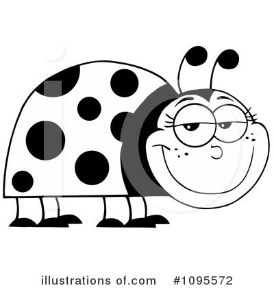 Royalty-Free (RF) Ladybug Clipart Illustration by Hit Toon - Stock Sample #1095572