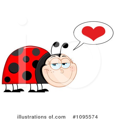 Royalty-Free (RF) Ladybug Clipart Illustration by Hit Toon - Stock Sample #1095574