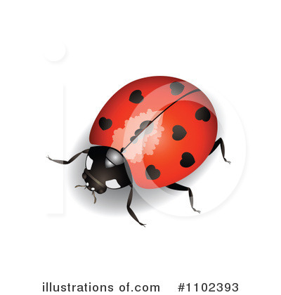 Royalty-Free (RF) Ladybug Clipart Illustration by merlinul - Stock Sample #1102393