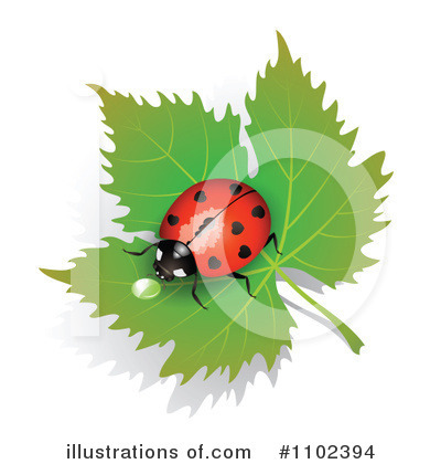 Royalty-Free (RF) Ladybug Clipart Illustration by merlinul - Stock Sample #1102394