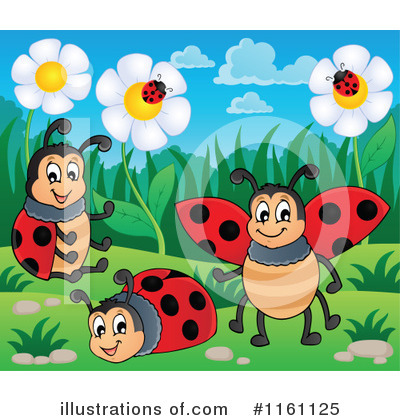 Royalty-Free (RF) Ladybug Clipart Illustration by visekart - Stock Sample #1161125