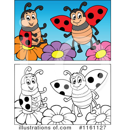 Royalty-Free (RF) Ladybug Clipart Illustration by visekart - Stock Sample #1161127