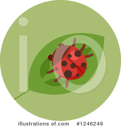 Royalty-Free (RF) Ladybug Clipart Illustration by BNP Design Studio - Stock Sample #1246249