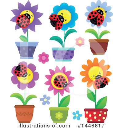 Royalty-Free (RF) Ladybug Clipart Illustration by visekart - Stock Sample #1448817