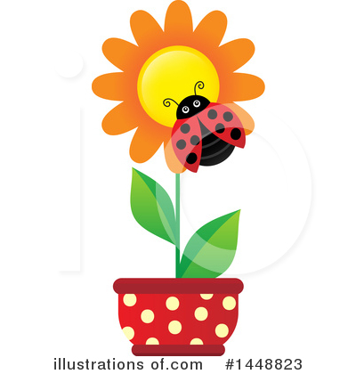 Royalty-Free (RF) Ladybug Clipart Illustration by visekart - Stock Sample #1448823
