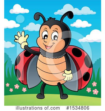 Royalty-Free (RF) Ladybug Clipart Illustration by visekart - Stock Sample #1534806