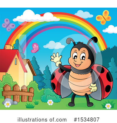 Royalty-Free (RF) Ladybug Clipart Illustration by visekart - Stock Sample #1534807