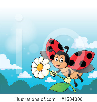 Royalty-Free (RF) Ladybug Clipart Illustration by visekart - Stock Sample #1534808