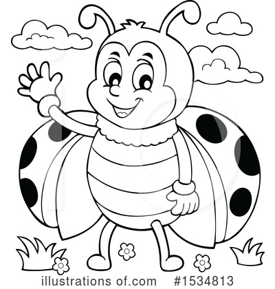 Royalty-Free (RF) Ladybug Clipart Illustration by visekart - Stock Sample #1534813