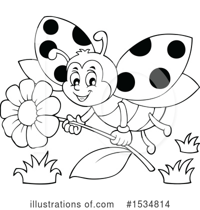 Royalty-Free (RF) Ladybug Clipart Illustration by visekart - Stock Sample #1534814