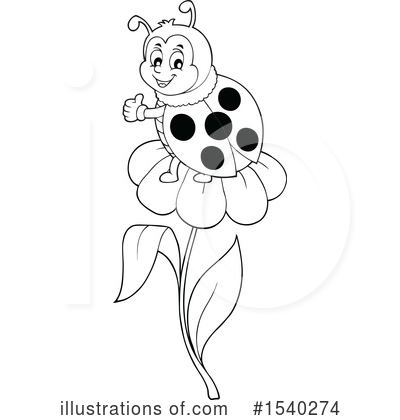 Royalty-Free (RF) Ladybug Clipart Illustration by visekart - Stock Sample #1540274
