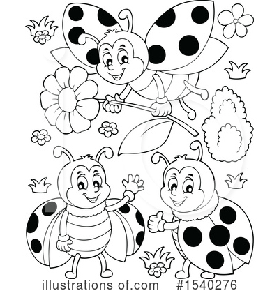 Royalty-Free (RF) Ladybug Clipart Illustration by visekart - Stock Sample #1540276