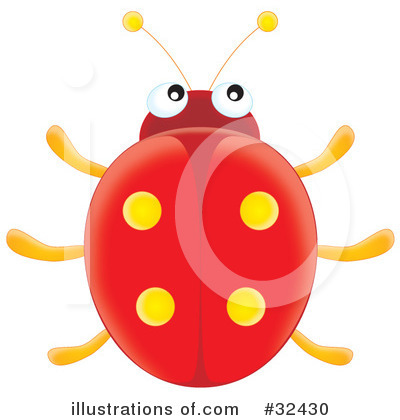 Royalty-Free (RF) Ladybug Clipart Illustration by Alex Bannykh - Stock Sample #32430