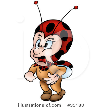 Royalty-Free (RF) Ladybug Clipart Illustration by dero - Stock Sample #35188