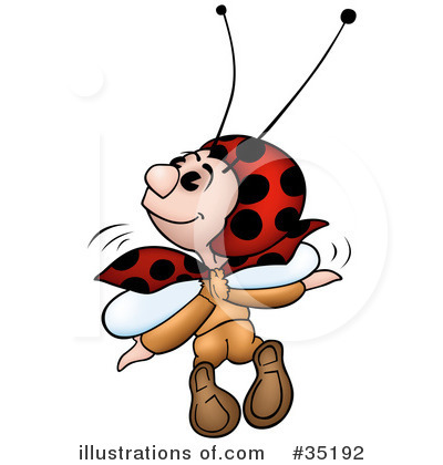 Royalty-Free (RF) Ladybug Clipart Illustration by dero - Stock Sample #35192