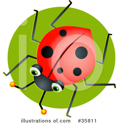 Royalty-Free (RF) Ladybug Clipart Illustration by Prawny - Stock Sample #35811