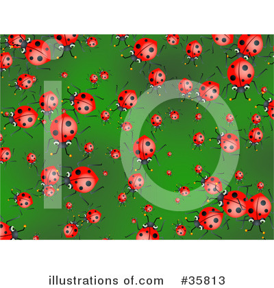 Royalty-Free (RF) Ladybug Clipart Illustration by Prawny - Stock Sample #35813