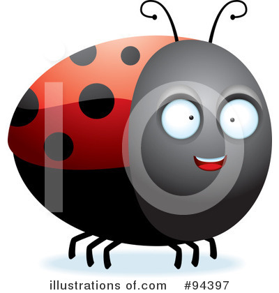 Royalty-Free (RF) Ladybug Clipart Illustration by Cory Thoman - Stock Sample #94397