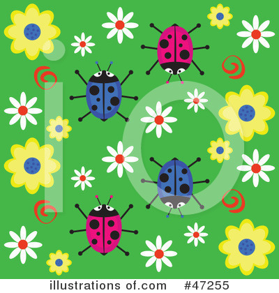 Royalty-Free (RF) Ladybugs Clipart Illustration by Prawny - Stock Sample #47255