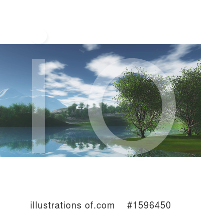Royalty-Free (RF) Lake Clipart Illustration by KJ Pargeter - Stock Sample #1596450