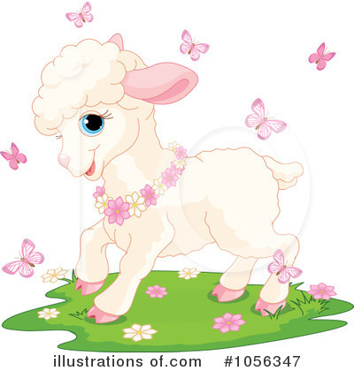 Royalty-Free (RF) Lamb Clipart Illustration by Pushkin - Stock Sample #1056347