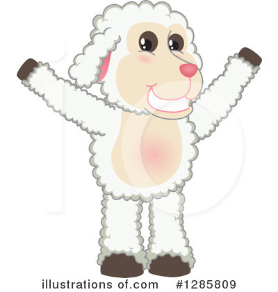 Lamb Clipart #1285809 by Mascot Junction