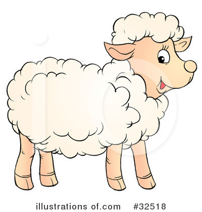 Royalty-Free (RF) Lamb Clipart Illustration by Alex Bannykh - Stock Sample #32518