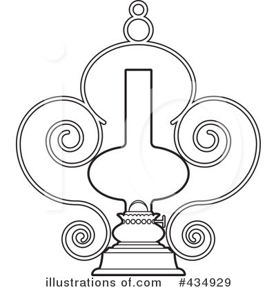 Oil Lamp Clipart #434929 by Lal Perera