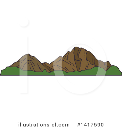 Rocky Mountains Clipart #1417590 by Vector Tradition SM