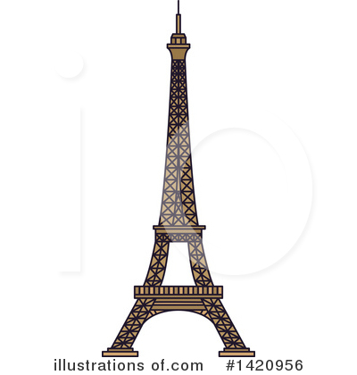 Eiffel Tower Clipart #1420956 by Vector Tradition SM