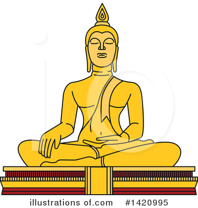 Buddha Clipart #1420995 by Vector Tradition SM