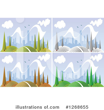 Royalty-Free (RF) Landscape Clipart Illustration by Vector Tradition SM - Stock Sample #1268655