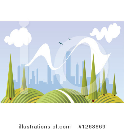 Royalty-Free (RF) Landscape Clipart Illustration by Vector Tradition SM - Stock Sample #1268669
