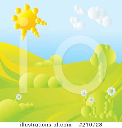 Royalty-Free (RF) Landscape Clipart Illustration by MilsiArt - Stock Sample #210723
