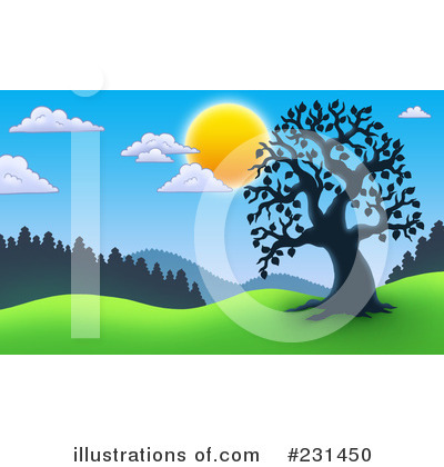 Royalty-Free (RF) Landscape Clipart Illustration by visekart - Stock Sample #231450