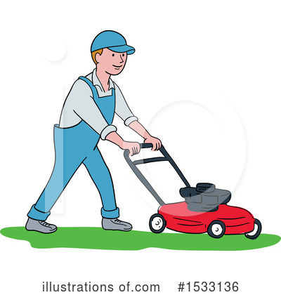 Lawnmower Clipart #1533136 by patrimonio