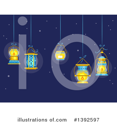 Lanterns Clipart #1392597 by BNP Design Studio